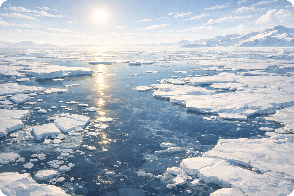 Szenario Schmelzendes Meereis