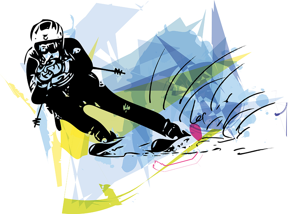 Skifahrer