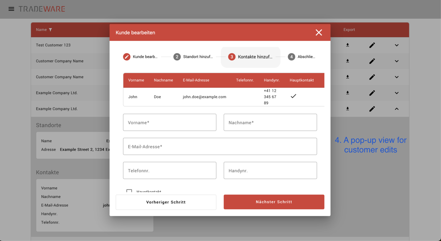 LicenseMaintenance Edit Customer page