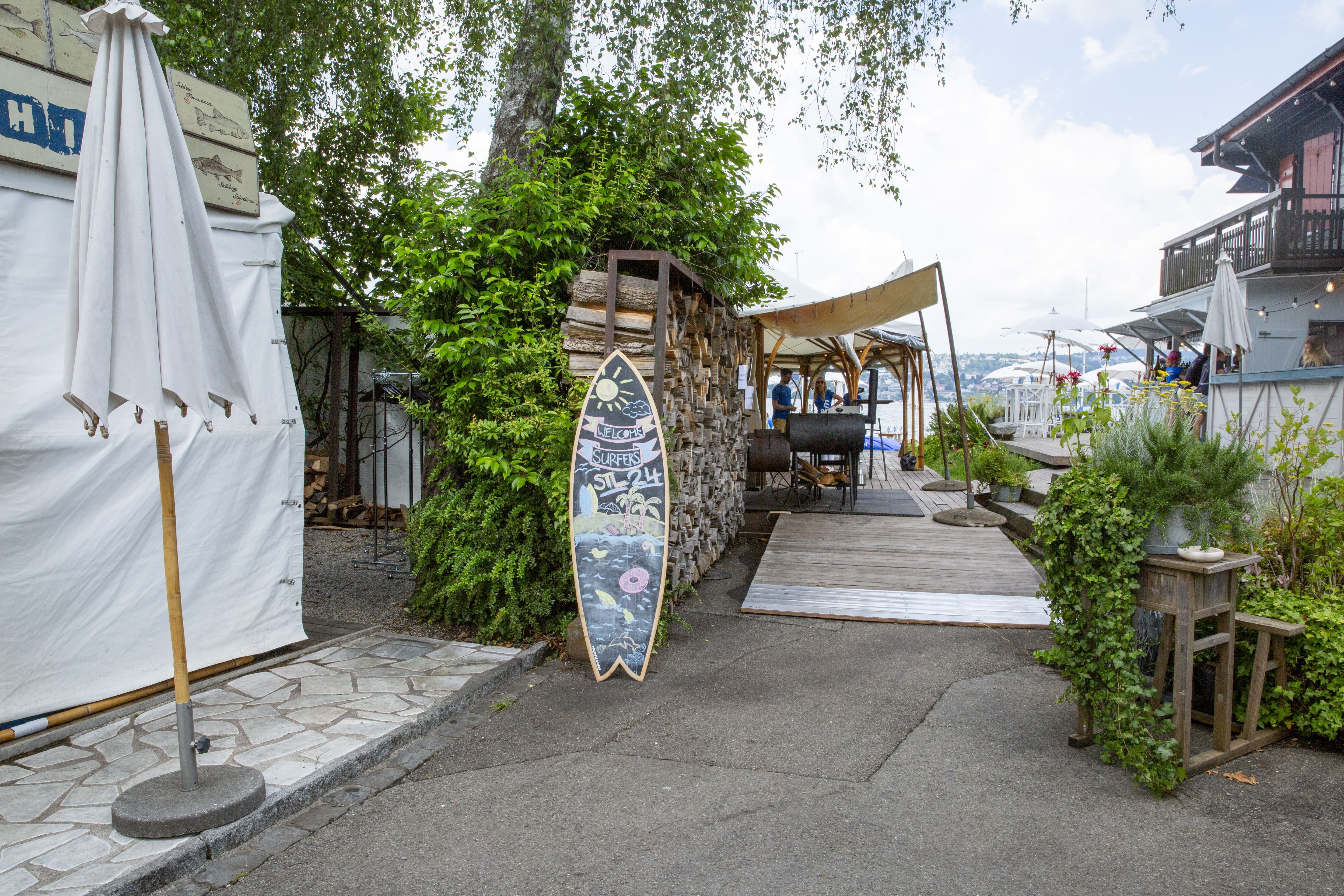Shake the Lake Welcome sign