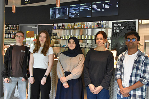 The project team at Brot Bistro Bar in Zürich
