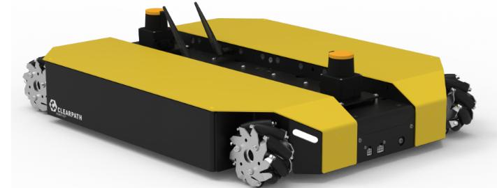 Dingo-O Roboter mit Sensoraufbau