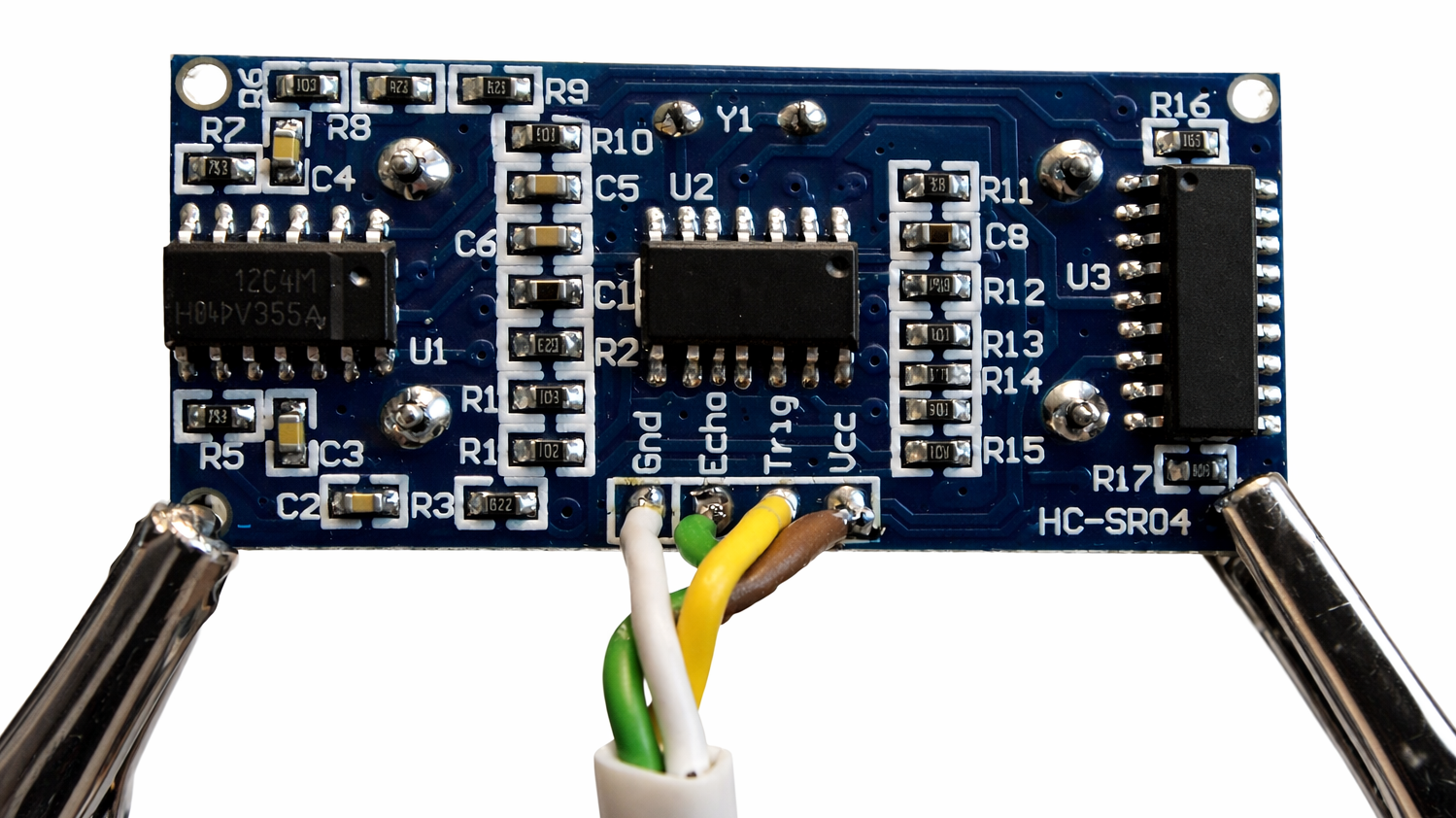Ultraschallsensor-Board mit HC-SR04 Sensoren