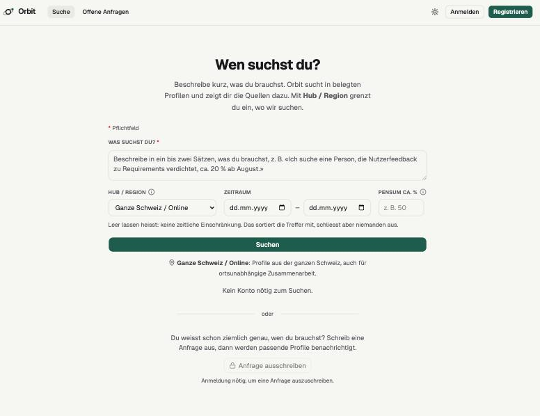 Semantische Freitext-Suche mit gerankten Ergebnissen
