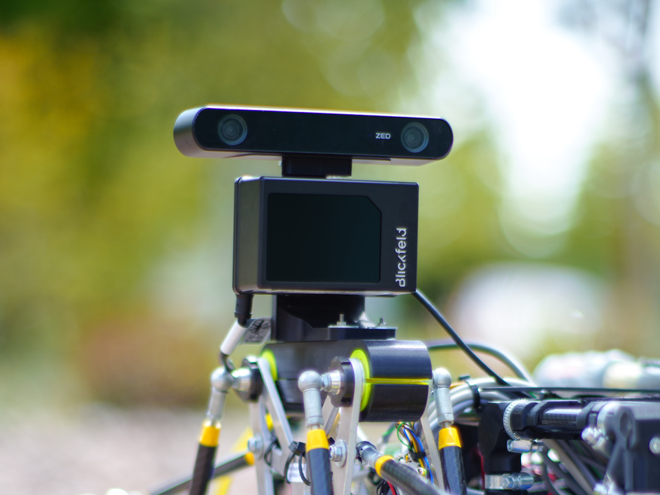 LiDAR, Stereokamera und IMU des Rovers