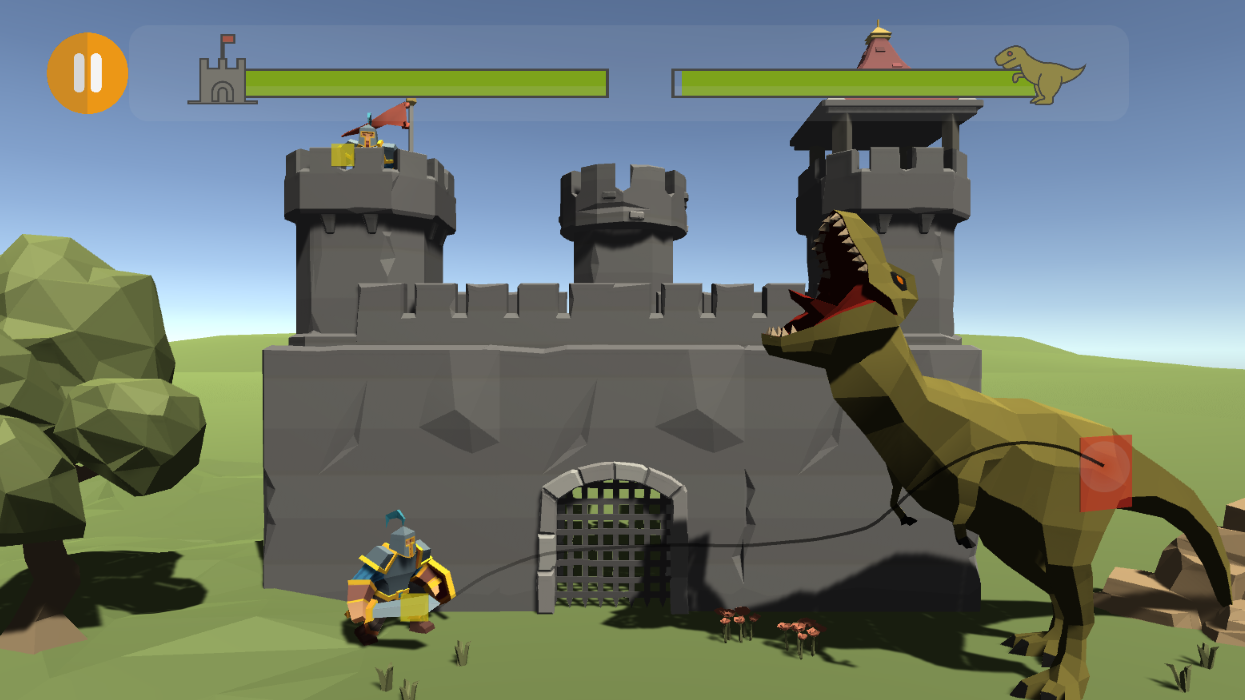 Level 5 when the player attacks the dino
