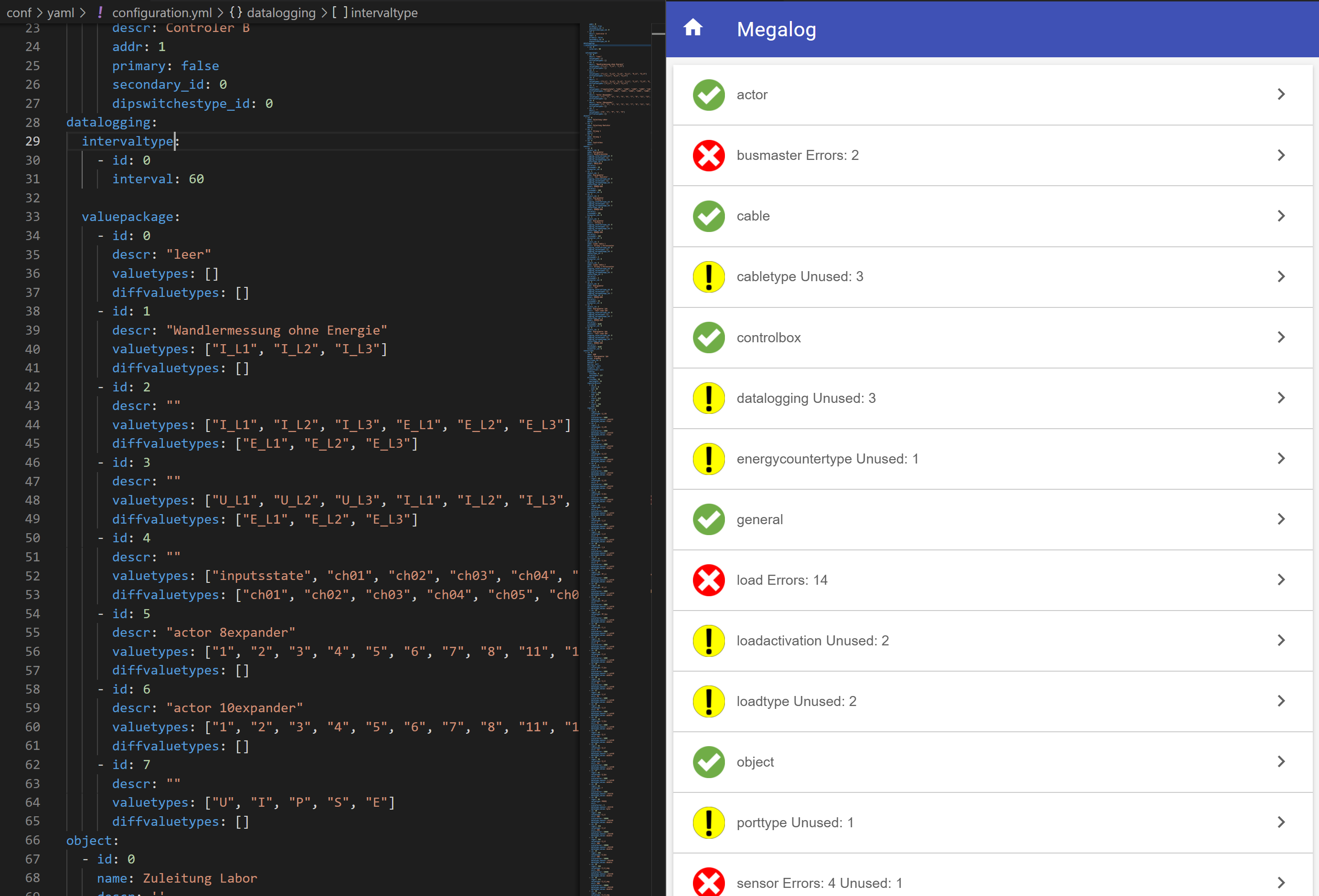 Visualisierung in VS Code