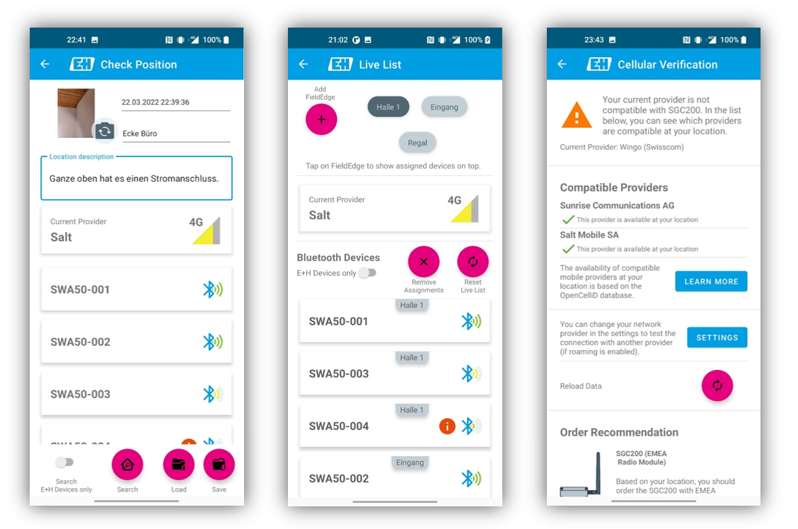 App Screens