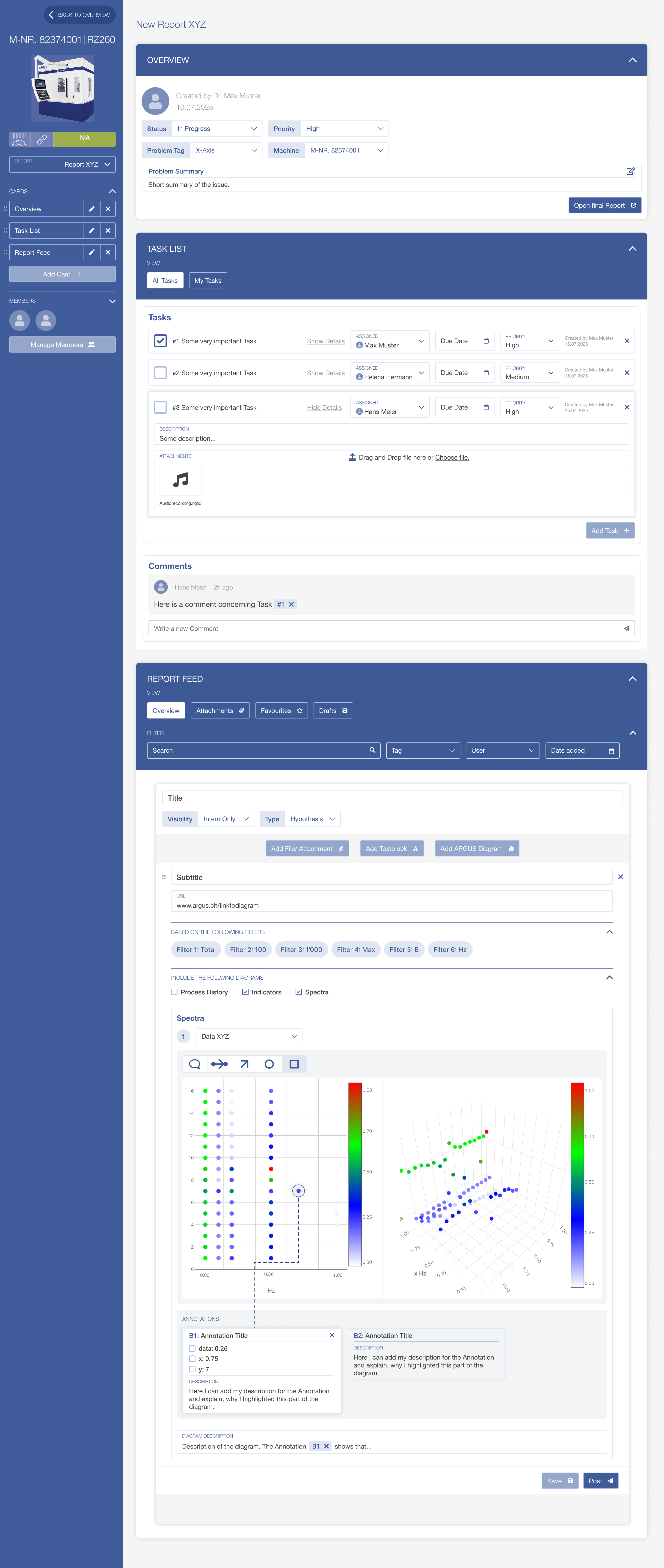 Report Detail View UI Concept