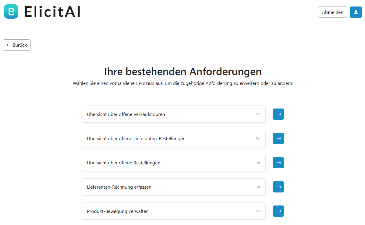 bestehende anforderungen
