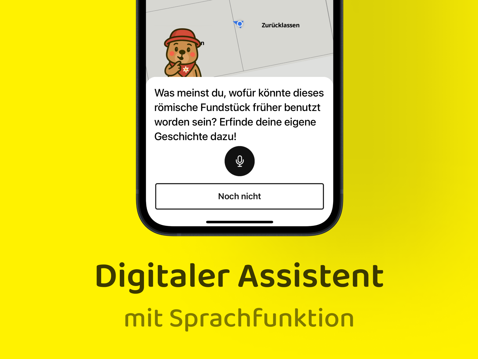 Mobile App - Darstellung der Indoor-Karte mit Begleitsystem