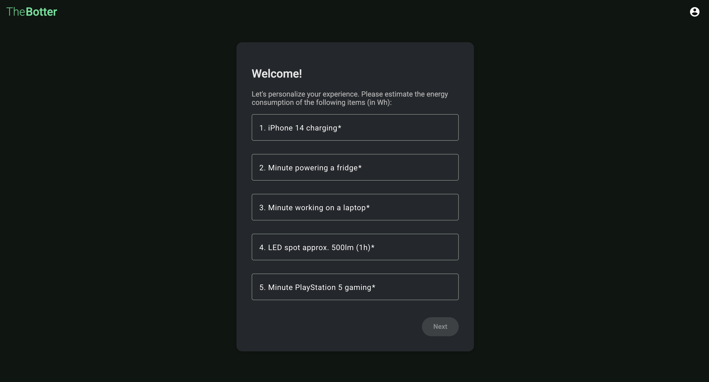 New user - Onboarding 1