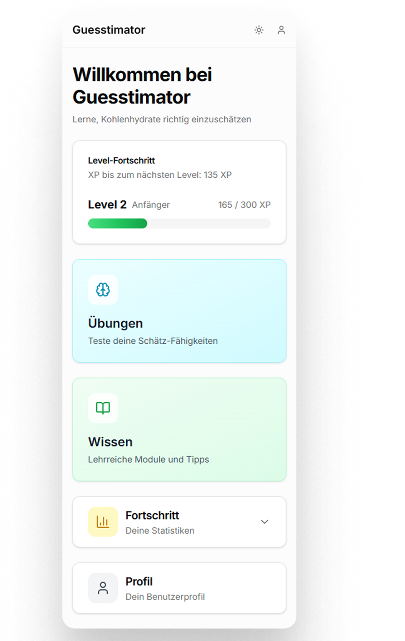 Dashboard screen