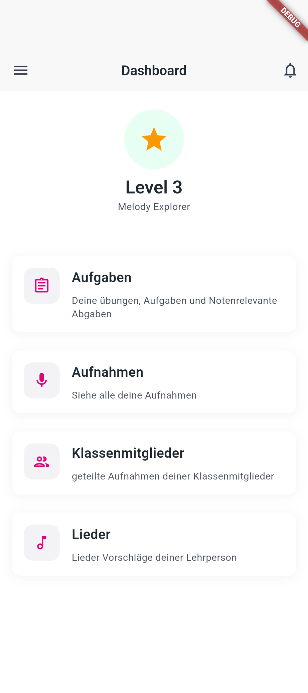 Student dashboard