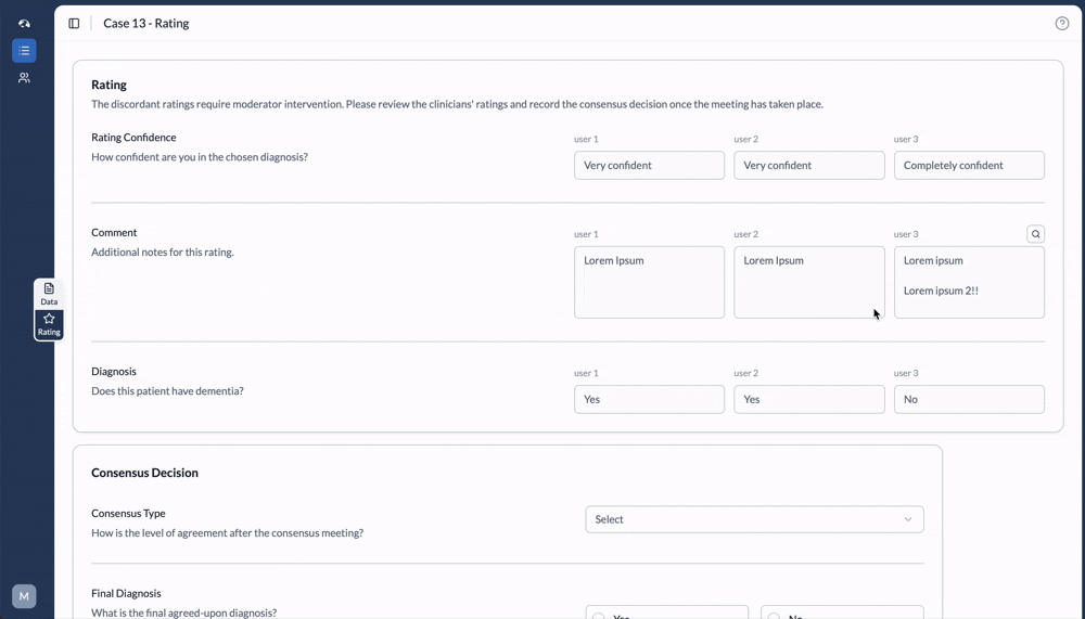Moderator Reviewing Discordant Case