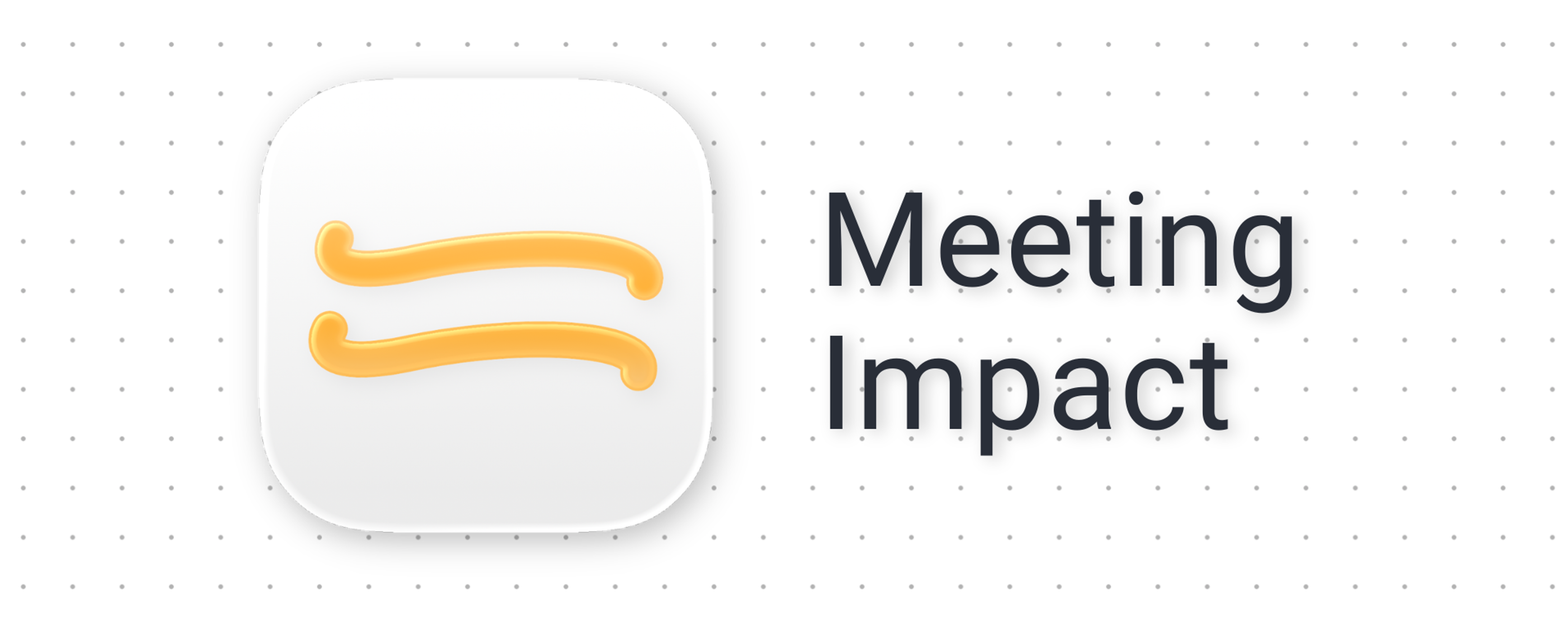 Meeting Impact: Logo und Titel der entwickelten Webapplikation