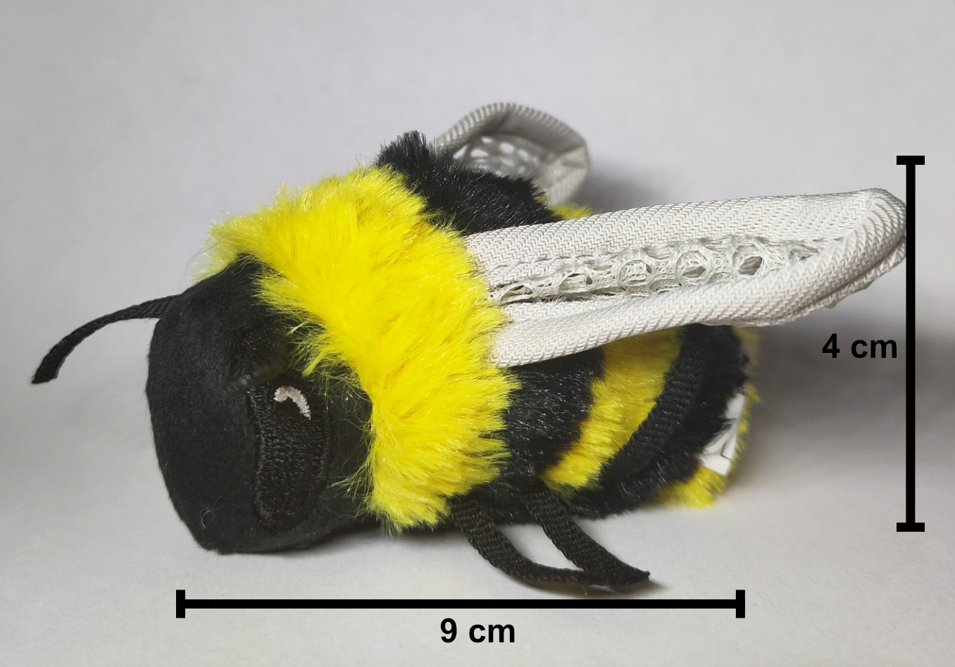 Photo of the plush bee used for evaluation